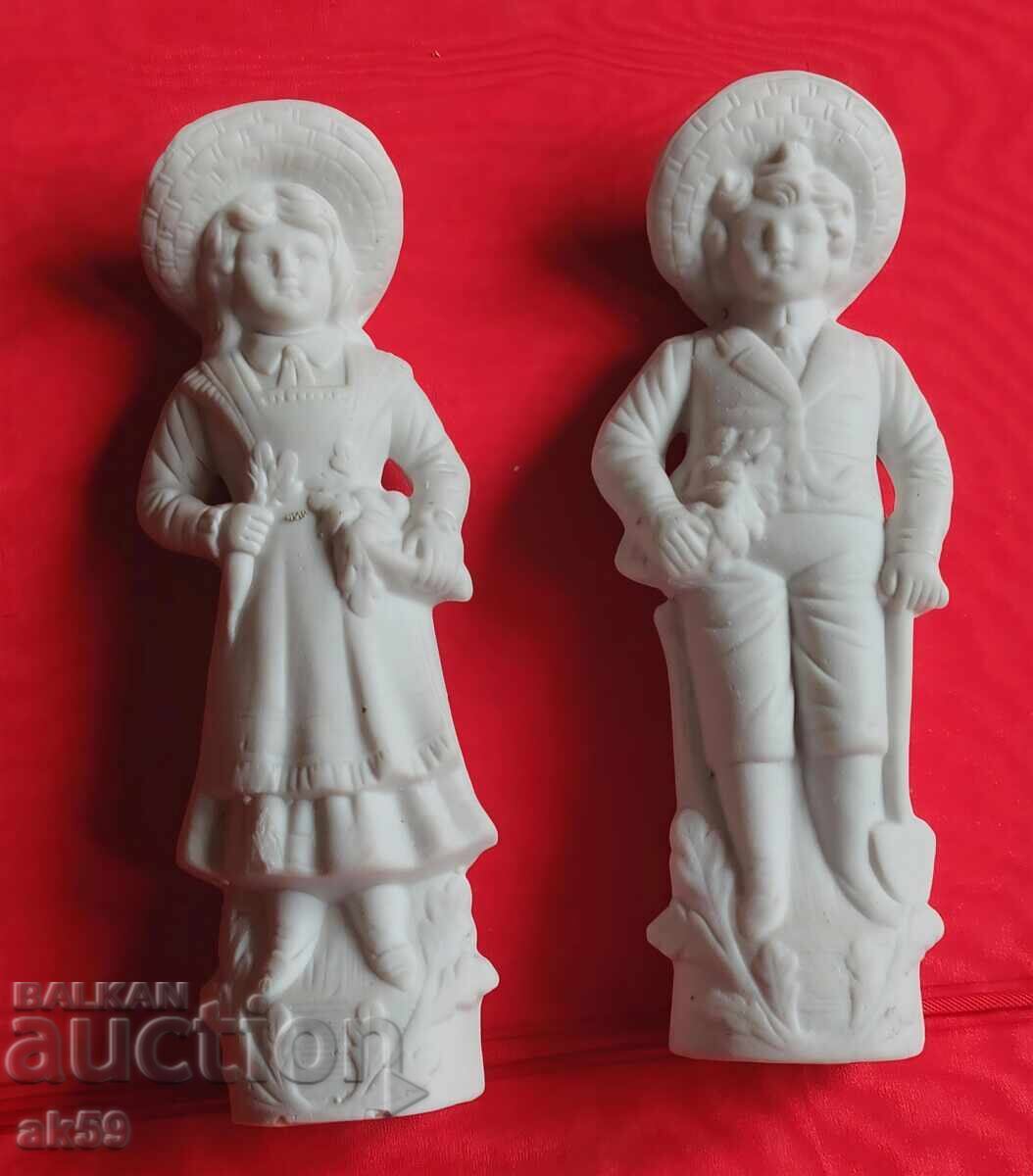 Μωρό και κορίτσι πορσελάνη (μπισκότο) - Γαλλία Μωρό και κορίτσι πορσελάνη (μπισκότο) - Γαλλία