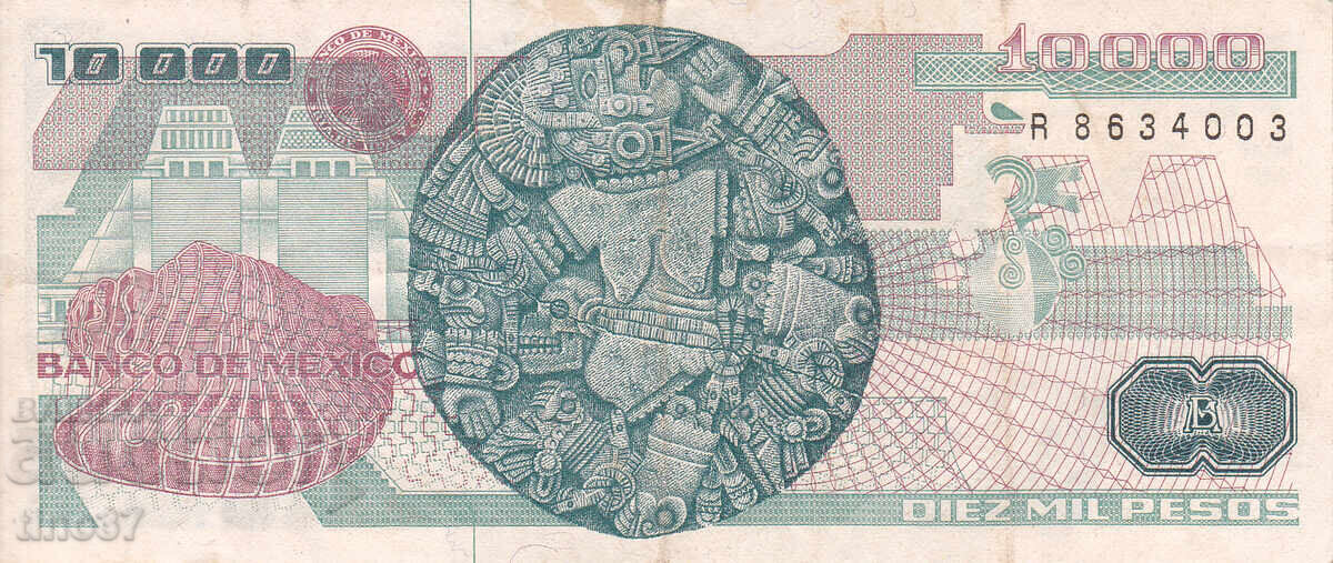 Licitație tino37 - MEXIC - 10000 PESOS - 1987 - VF Licitație tino37 - MEXIC - 10000 PESOS - 1987 - VF