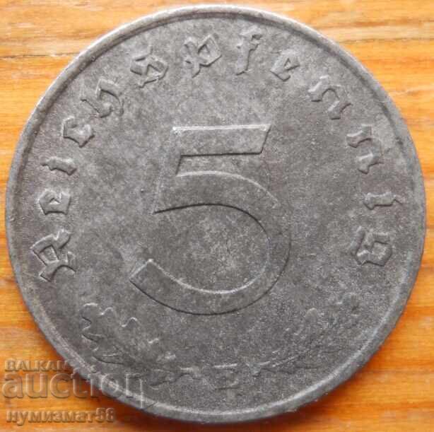 5 Pfennig 1943 - Germania (E)
