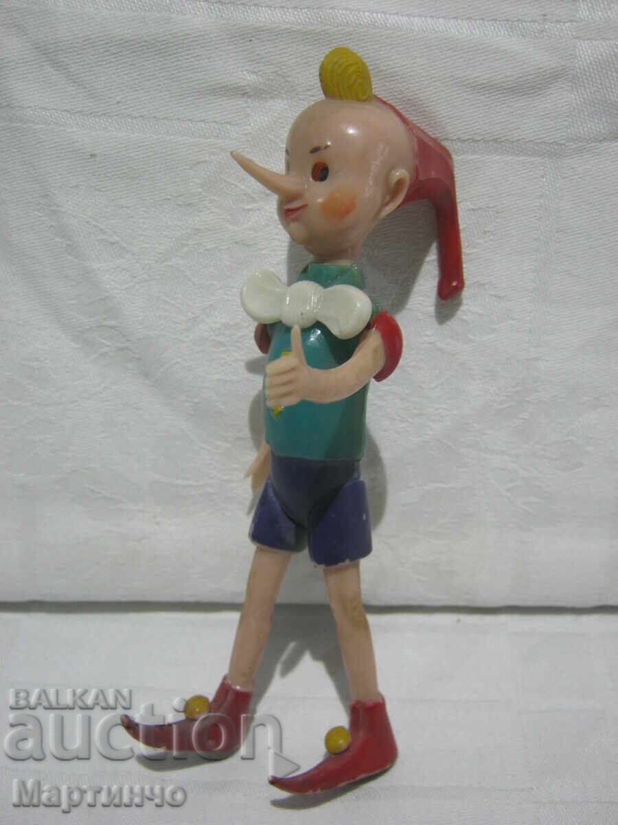 Jucărie veche Păpușă Pinocchio cu ochi mobili - 5