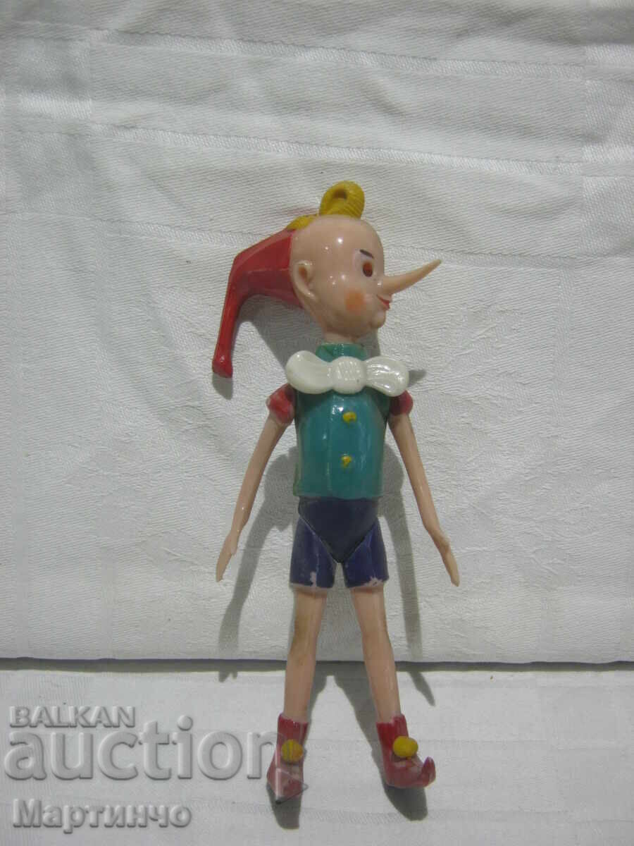 Jucărie veche Păpușă Pinocchio cu ochi mobili
