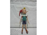 Vintage toy Pinocchio doll with moving eyes