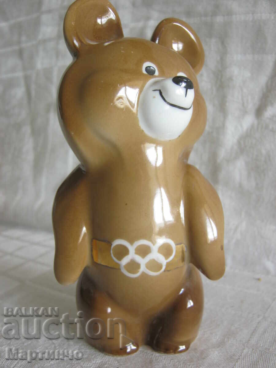 Figurină veche din porțelan Ursuleț olimpic Mișa 1980 cu preț € 50.00 | 97.79 BGN