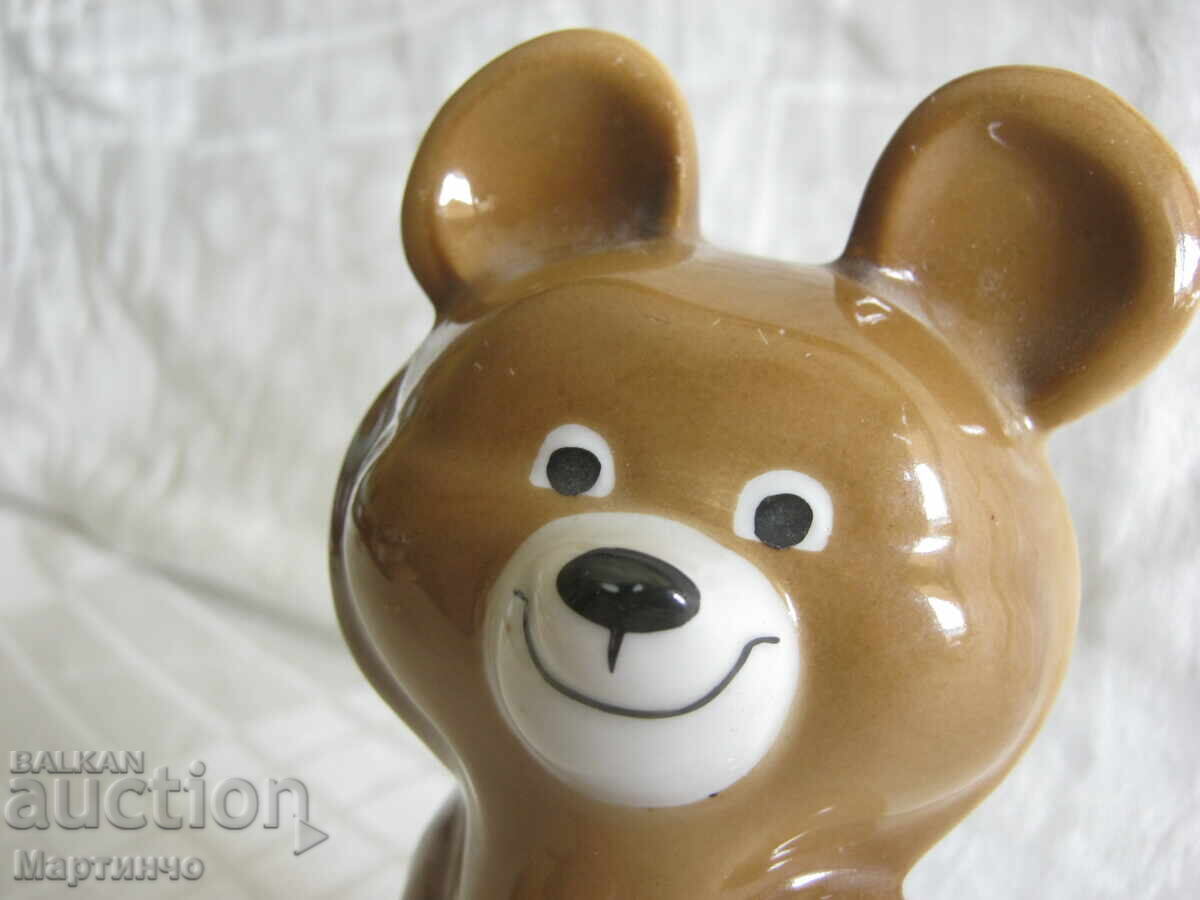 Аукцион Стара Фигурка Порцелан Олимписка Мечка Миша 1980 Аукцион Стара Фигурка Порцелан Олимписка Мечка Миша 1980