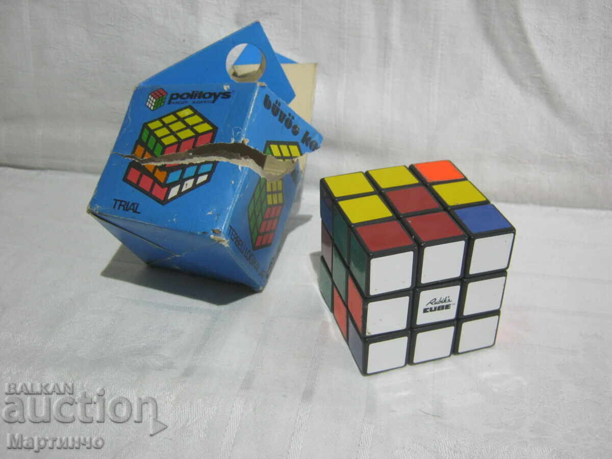 Jucărie veche cub Rubik original puzzle logic