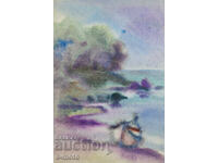 Πίνακας θαλασσογραφία ακουαρέλα