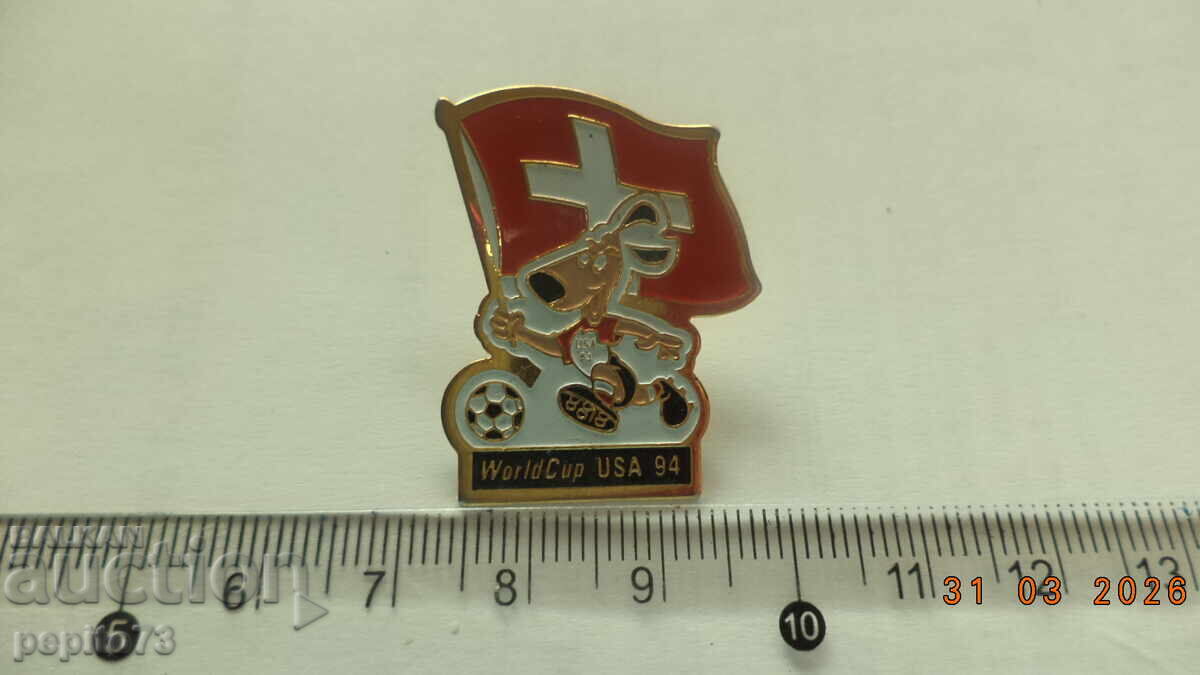 Insignă Coca Cola, 1994 Elveția Campionatul Mondial de Fotbal cu preț € 3.00 | 5.87 BGN Insignă Coca Cola, 1994 Elveția Campionatul Mondial de Fotbal cu preț € 3.00 | 5.87 BGN