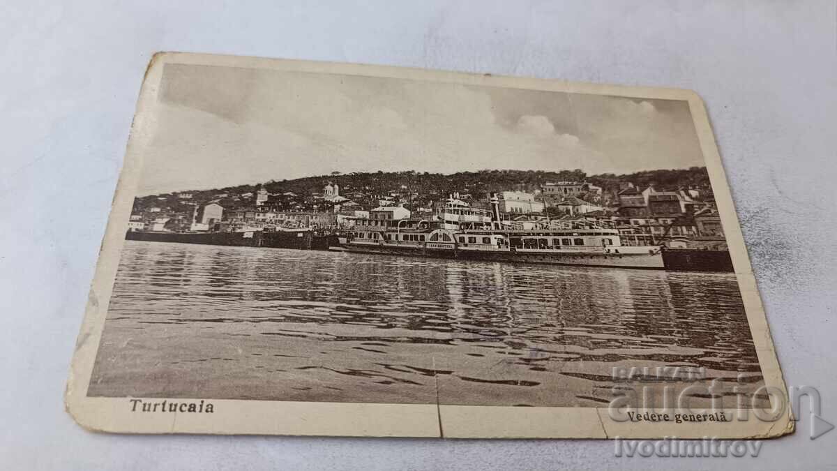 Пощенска картичка Тутраканъ Общъ изгледъ 1934