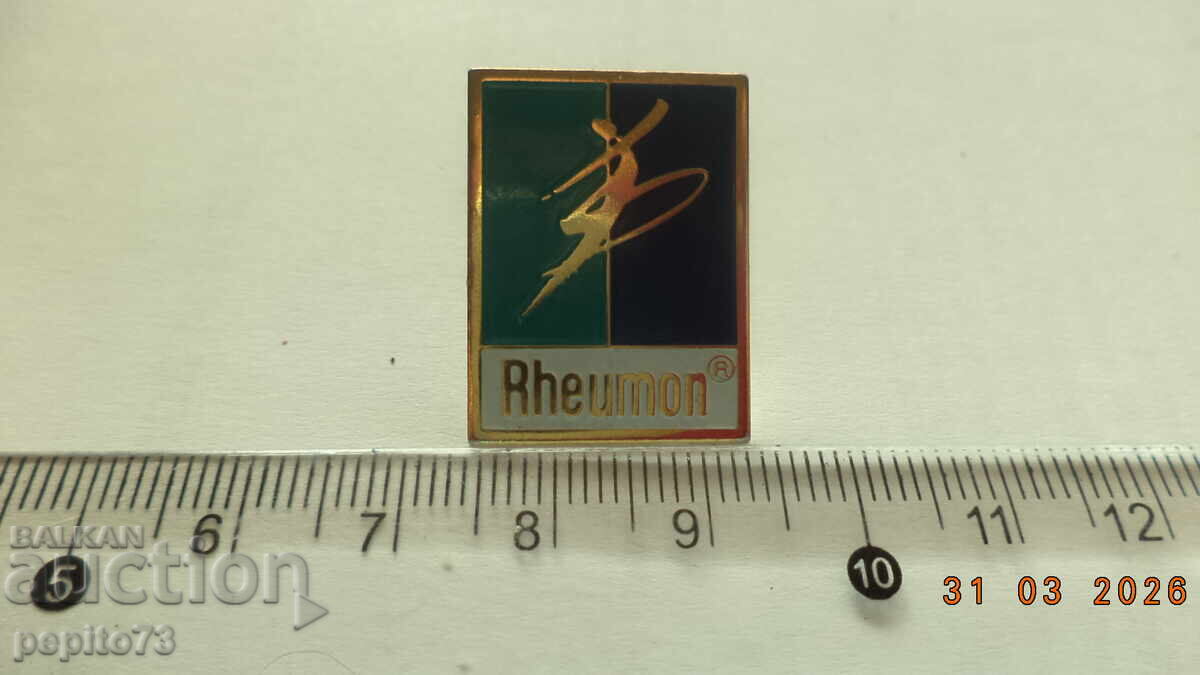 ,Rheumon, medicinal product badge with price € 1.00 | 1.96 BGN ,Rheumon, medicinal product badge with price € 1.00 | 1.96 BGN