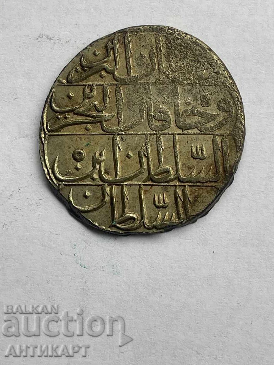 Τουρκικό ασημένιο νόμισμα Αμπντούλ Χαμίτ 1187 1 κουρούς 18.11 γραμμάρια με τιμή € 39.00 | 76.28 BGN