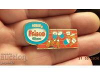 Frisko-Nestle badge, ice cream brand
