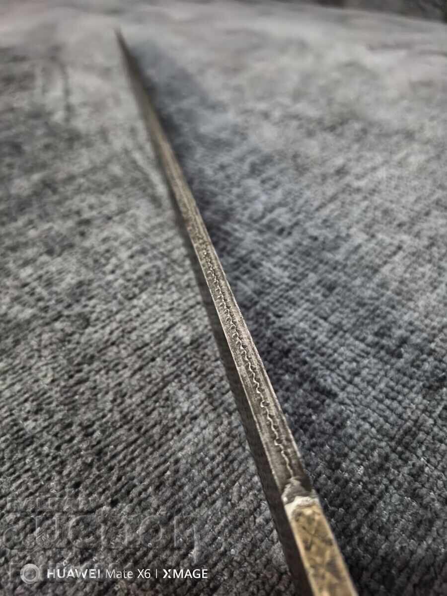 Artefact de muzeu, iatagan de Damasc, corn de rinocer, argint 950 - 8 Artefact de muzeu, iatagan de Damasc, corn de rinocer, argint 950 - 8