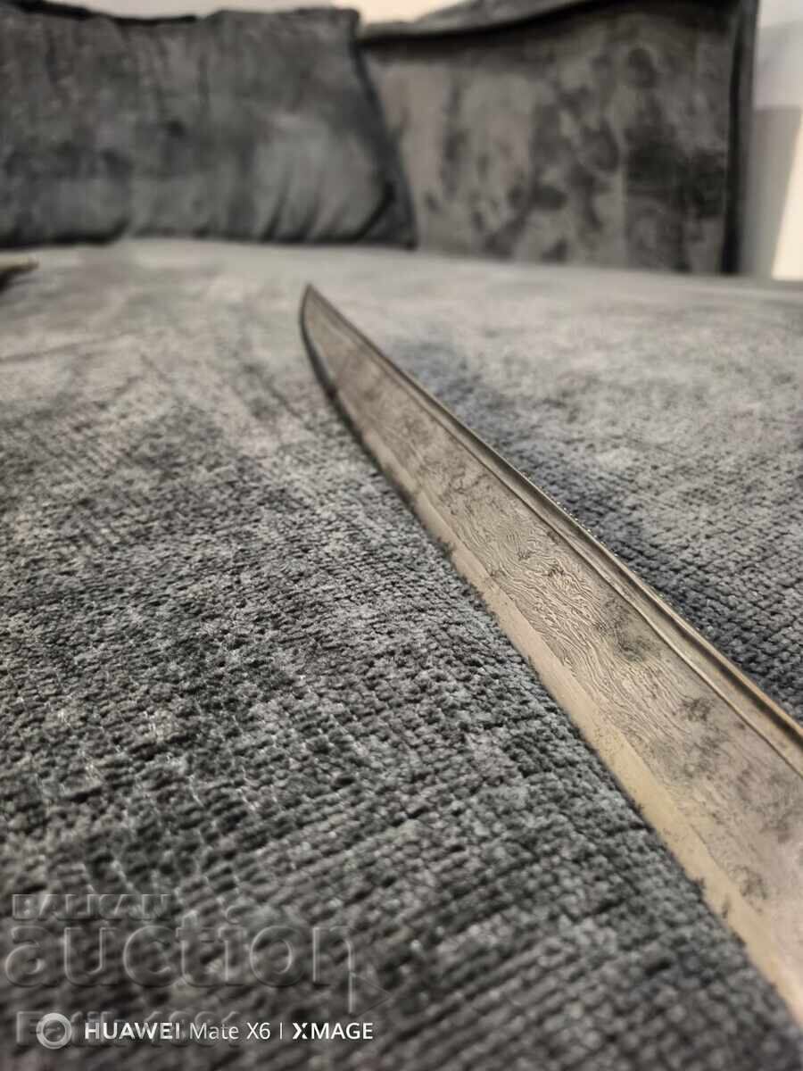 Artefact de muzeu, iatagan de Damasc, corn de rinocer, argint 950 - 11 Artefact de muzeu, iatagan de Damasc, corn de rinocer, argint 950 - 11