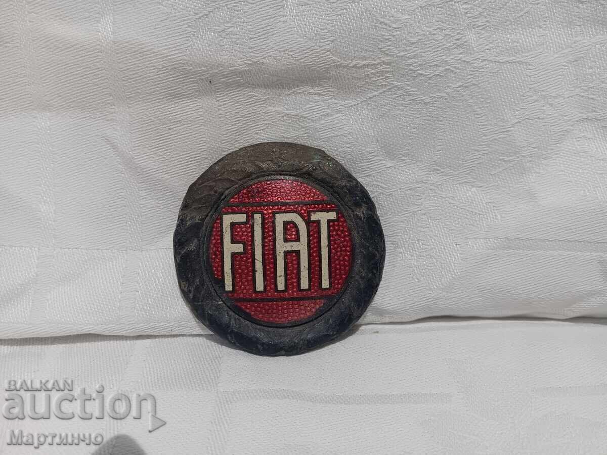 Vintage Retro Enamel Emblem Car Automobile Fiat FIAT