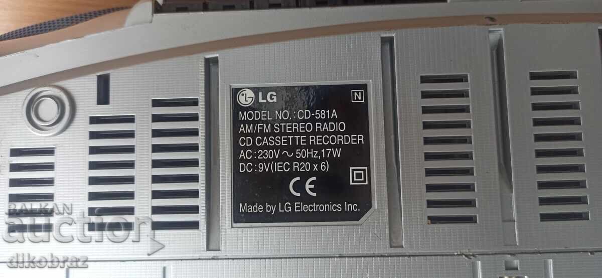 Licitație Radio-casetofon LG CD581A cu două casete