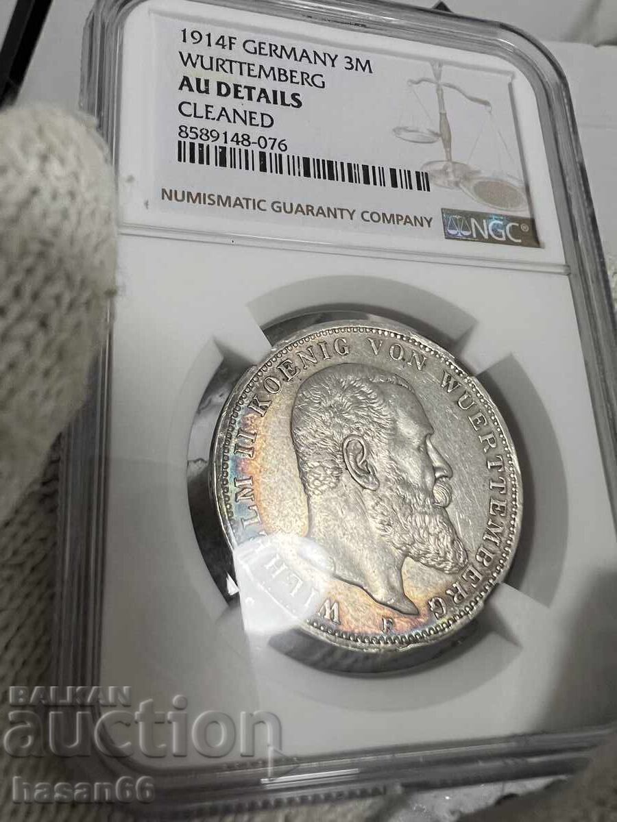 3 marks 1914 Württemberg 3 marks 1914 Württemberg