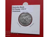 Германия-50 пфенига 1922 F-Щутгарт