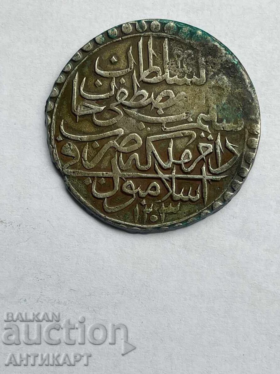 Τουρκία ασημένιο νόμισμα Σελίμ Γ' 1203 2 ζολότα 18,60 γραμμάρια