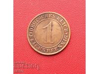 Γερμανία-1 πφένιγκ 1933 F-Στουτγκάρδη