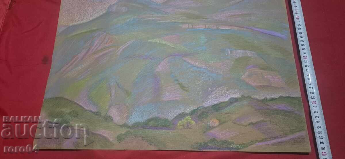 PEISAJ DIN RODOPI I - PASTEL - 5 PEISAJ DIN RODOPI I - PASTEL - 5