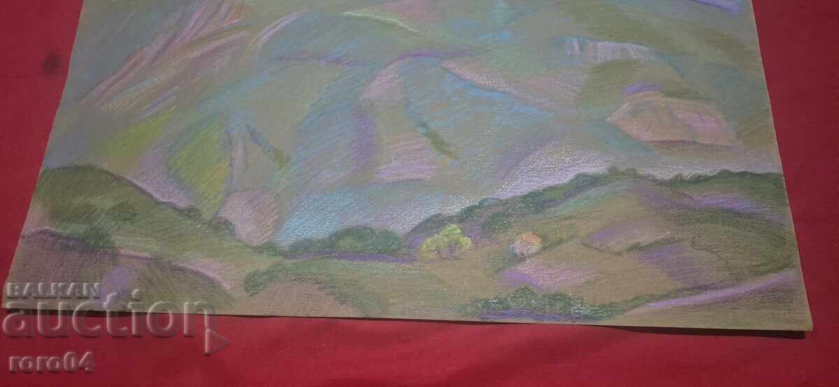 PEISAJ DIN RODOPI I - PASTEL - 6 PEISAJ DIN RODOPI I - PASTEL - 6