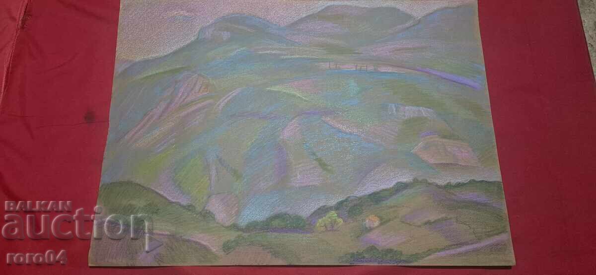 PEISAJ DIN RODOPI I - PASTEL PEISAJ DIN RODOPI I - PASTEL