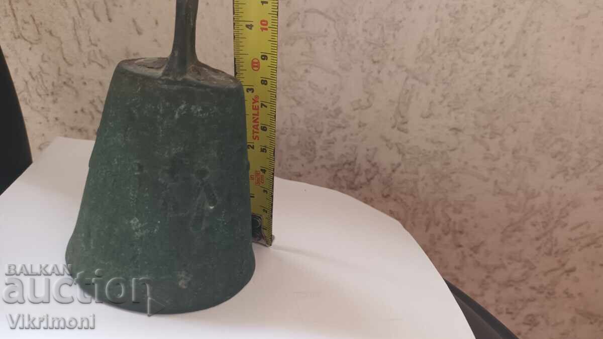 Old bowl, bronze, clapper, 19th century, Ottoman Revival, bell, chime with price € 55.00 | 107.57 BGN