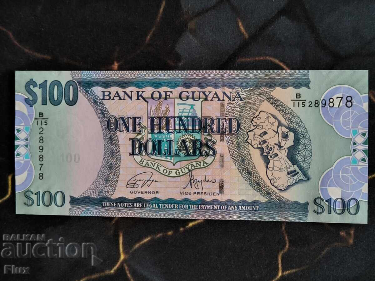 Τραπεζογραμμάτιο - Γουιάνα - 100 δολάρια UNC | 2022