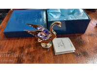SWAROVSKI SILVER SWAN FIGURINE
