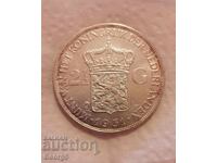 2 1/2 гулдена 1931 година - Сребро