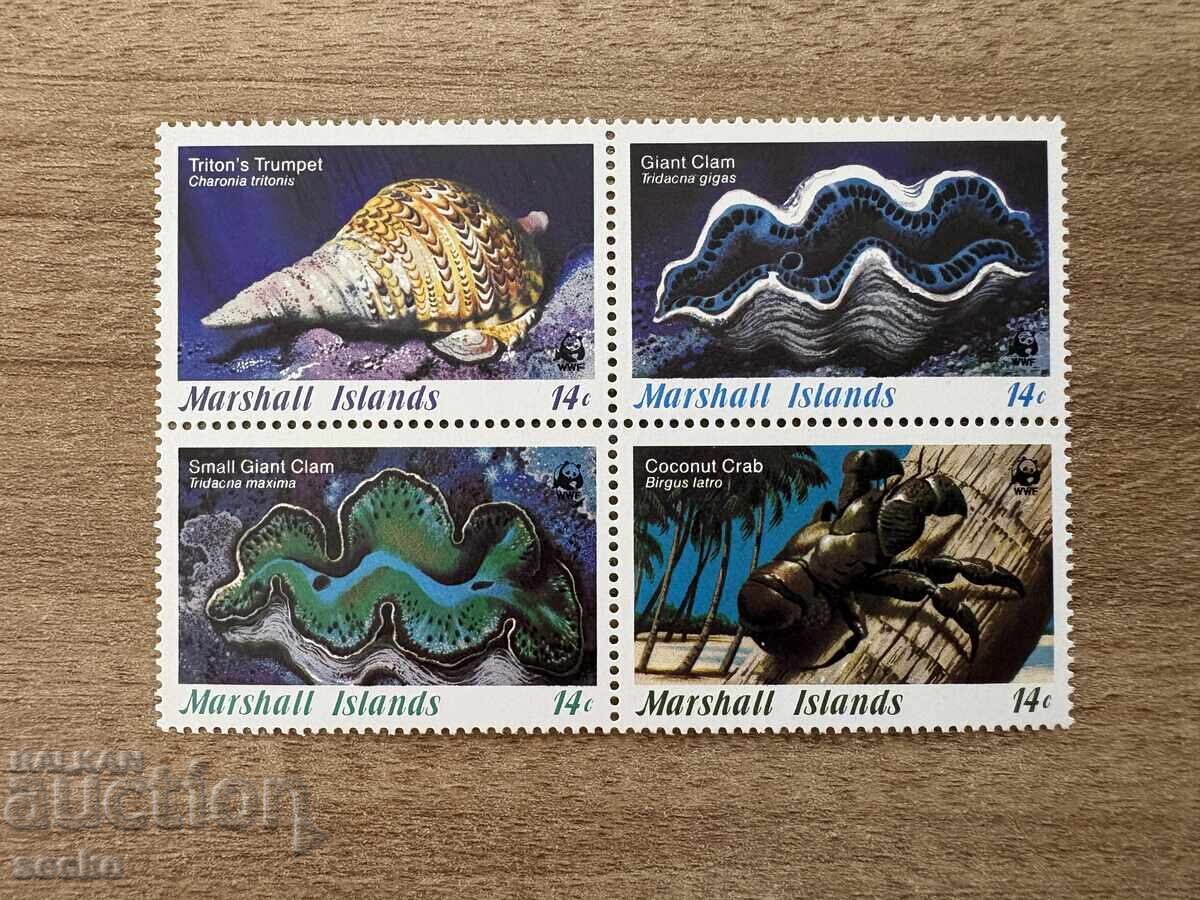 Insulele Marshall - WWF - Animale marine (1986) MNH