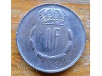 1 franc 1982 - Luxemburg