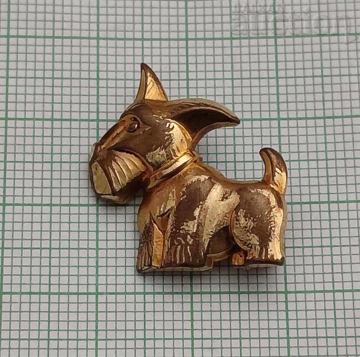 BROȘĂ INSIGNĂ CÂINE TERRIER SCOȚIAN