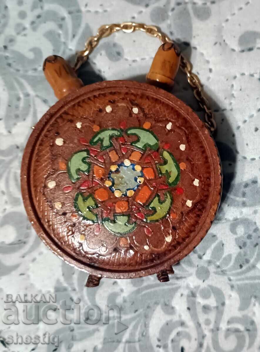 SOUVENIR Bulgaria sculptat manual, PIROGRAVAT etno