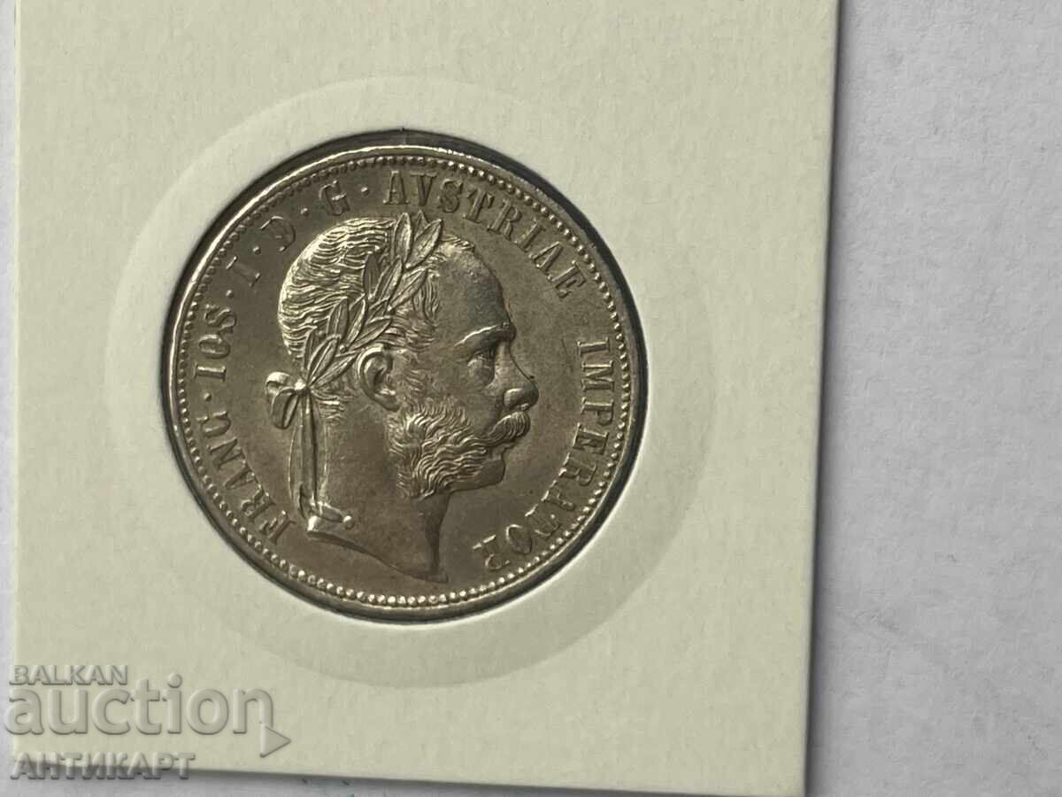 Σπάνιο ασημένιο νόμισμα Αυστρία 1 φλορίνι 1878 εξαιρετική κατάσταση με τιμή € 39.00 | 76.28 BGN
