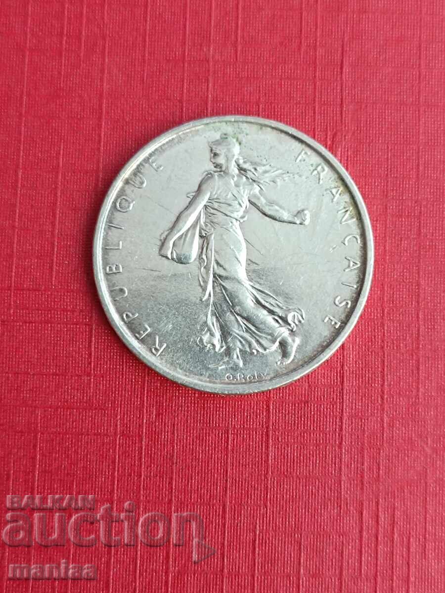 Auction  5 francs 1964. Silver!