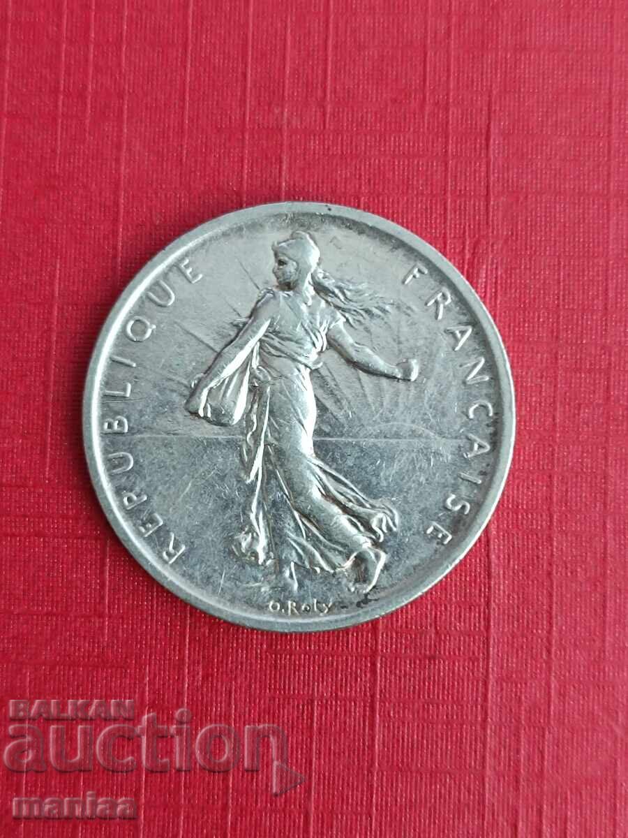 Licitație 5 franci 1960. Argint!