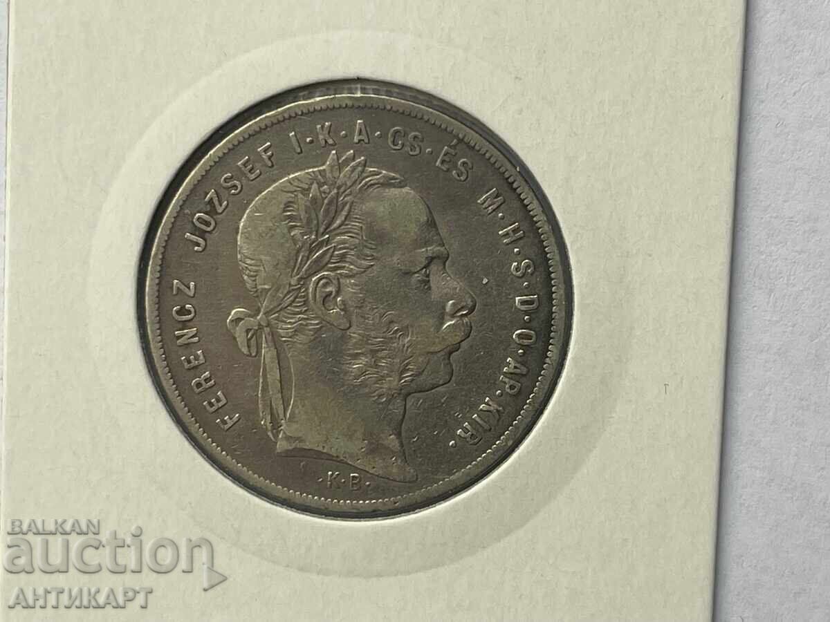 рядка сребърна монета Унгария 1 форинт 1878 отличен с цена € 40.00 | 78.23 лв.
