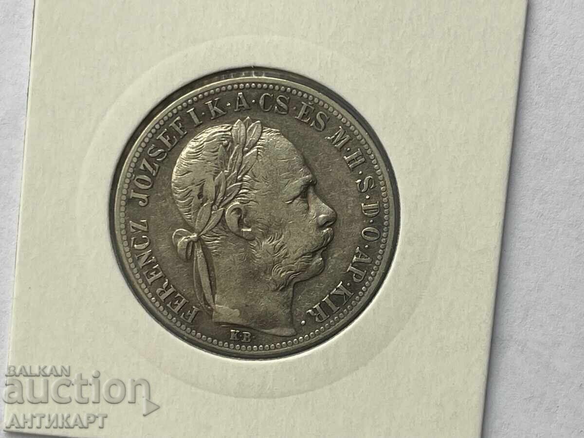 рядка сребърна монета Унгария 1 форинт 1892 отличен с цена € 42.00 | 82.14 лв.