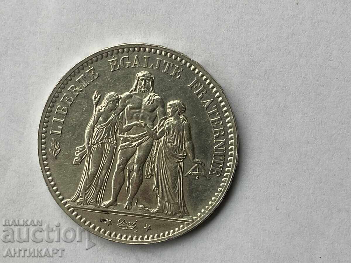 Franța monedă rară de argint 5 franci 1877 argint cu preț € 65.00 | 127.13 BGN