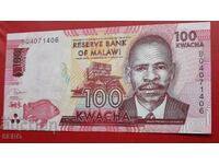 Банкнота-Малави-100 квача 2019