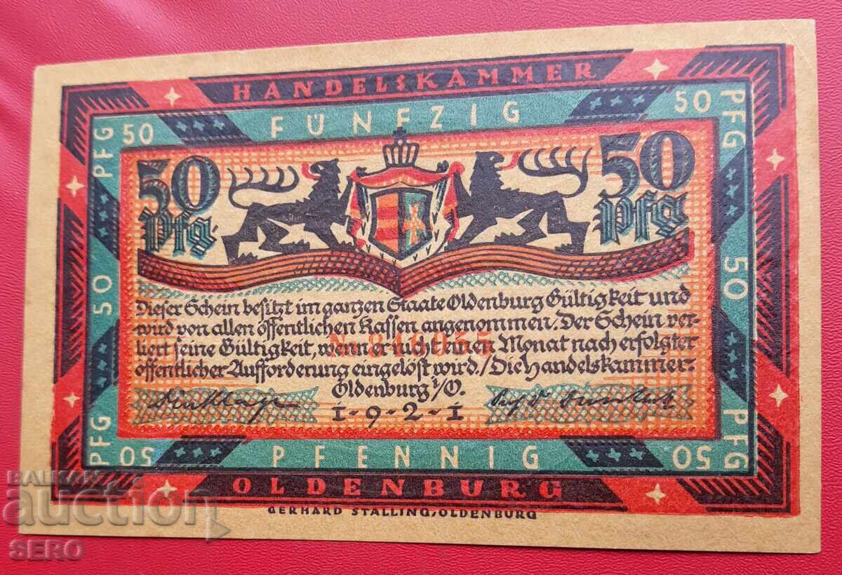 Τραπεζογραμμάτιο-Γερμανία-Σαξονία-Όλντενμπουργκ-50 Pfennig 1921 με τιμή € 1.01 | 1.98 BGN Τραπεζογραμμάτιο-Γερμανία-Σαξονία-Όλντενμπουργκ-50 Pfennig 1921 με τιμή € 1.01 | 1.98 BGN