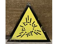 TABLĂ EMAILATĂ RARĂ DE EPOCĂ (DIN COMUNISM)