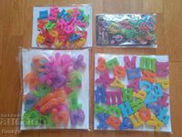 Educational magnetic letters and bracelet making kit