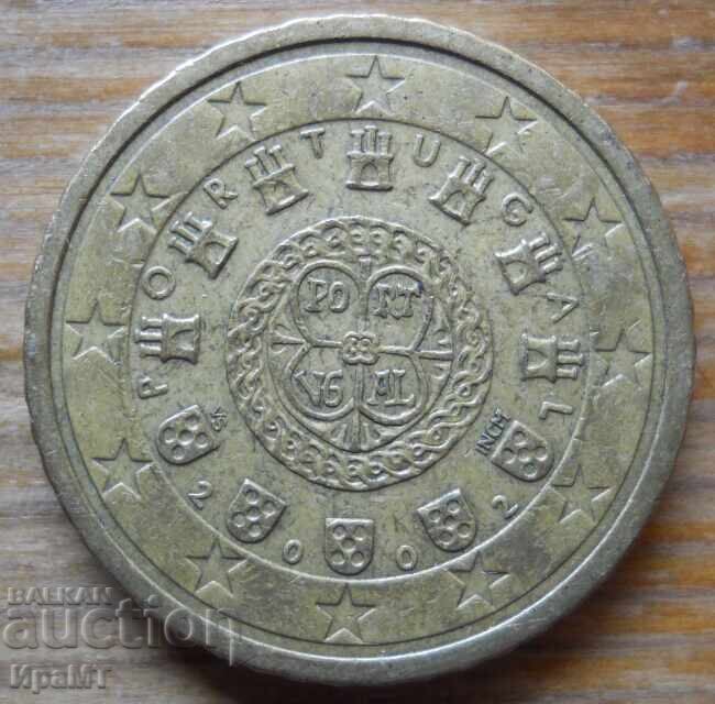 50 eurocenți 2002 Portugalia cu preț € 1.00 | 1.96 BGN