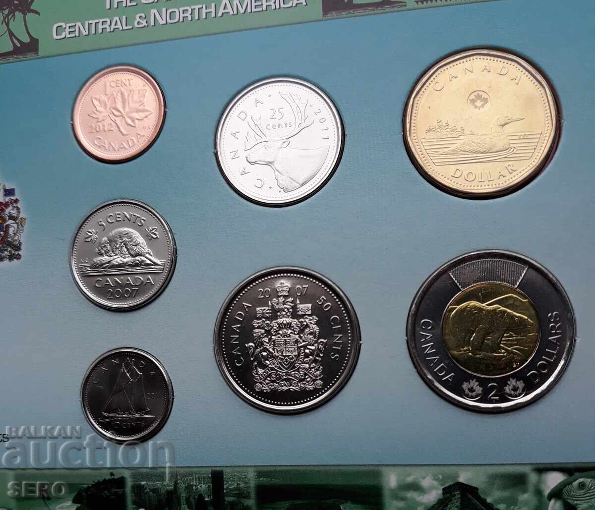 Set Canada 2007-2012 din 7 monede cu preț € 11.00 | 21.51 BGN