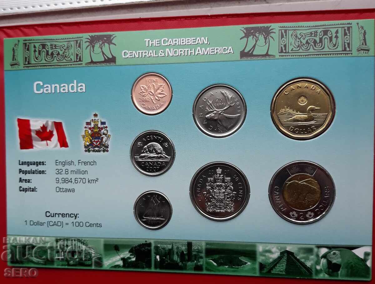 Set Canada 2007-2012 din 7 monede