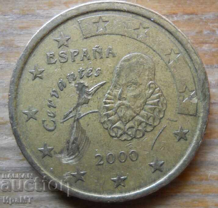 50 Euro cents 2000 Spain with price € 2.00 | 3.91 BGN 50 Euro cents 2000 Spain with price € 2.00 | 3.91 BGN