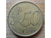 50 eurocenți 2000 Spania
