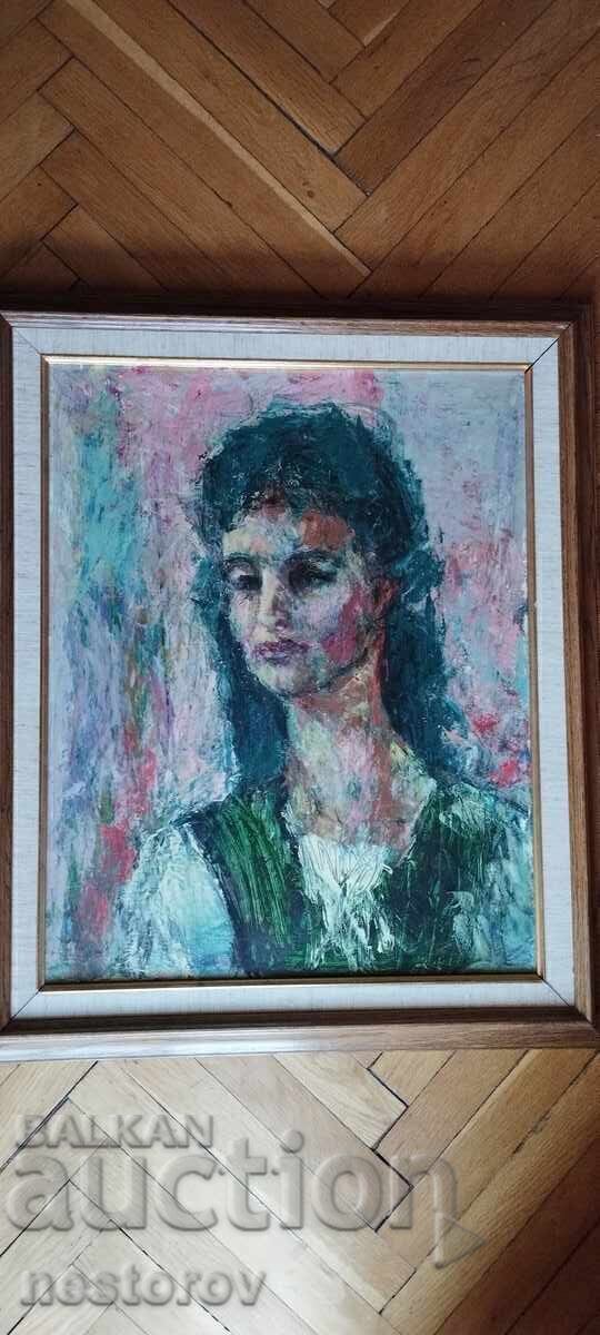 МАСЛЕНА КАРТИНА ДЕЧКО УЗУНОВ 1957 МАСЛЕНА КАРТИНА ДЕЧКО УЗУНОВ 1957